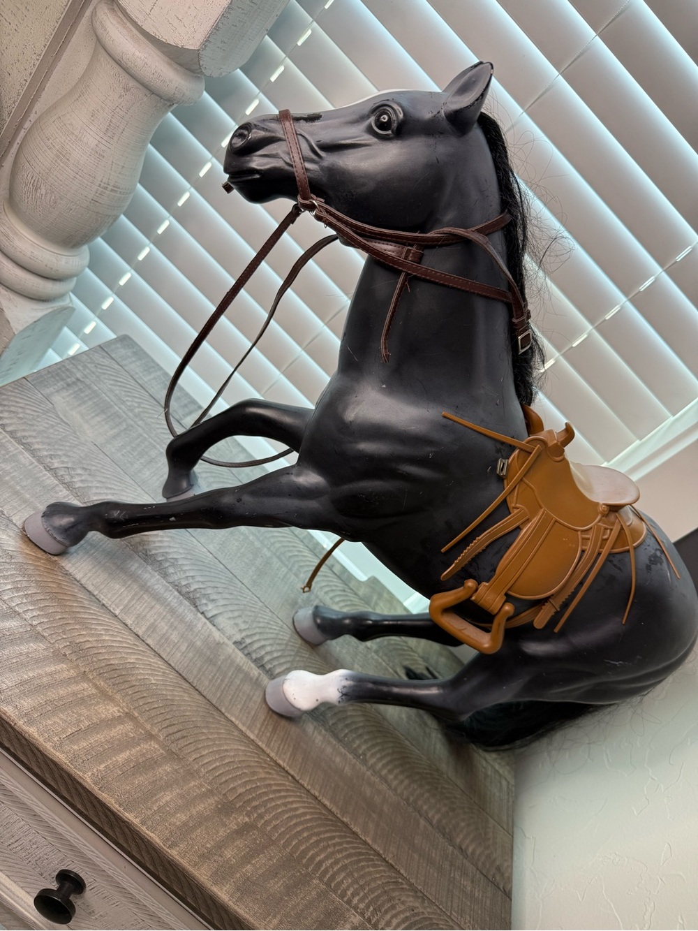 American Girl 20" Battat brown Saddle & Bridle Horse Arab